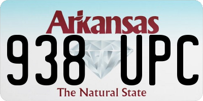 AR license plate 938UPC