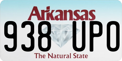 AR license plate 938UPO