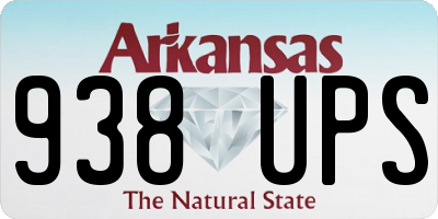 AR license plate 938UPS
