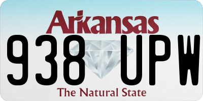 AR license plate 938UPW