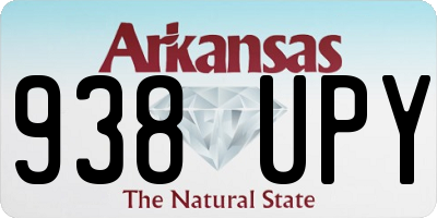 AR license plate 938UPY