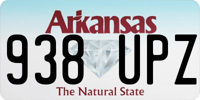 AR license plate 938UPZ