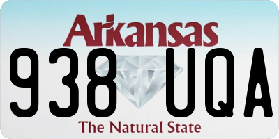 AR license plate 938UQA