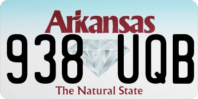 AR license plate 938UQB
