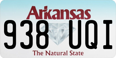 AR license plate 938UQI