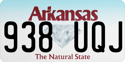 AR license plate 938UQJ