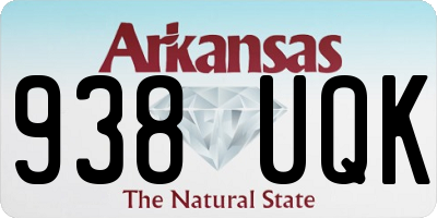 AR license plate 938UQK
