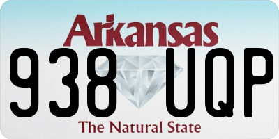 AR license plate 938UQP