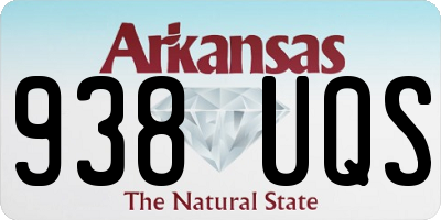 AR license plate 938UQS