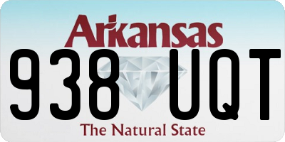 AR license plate 938UQT