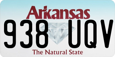 AR license plate 938UQV