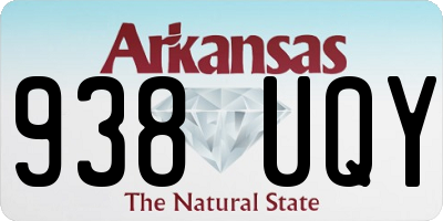 AR license plate 938UQY