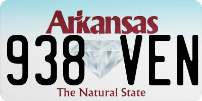 AR license plate 938VEN