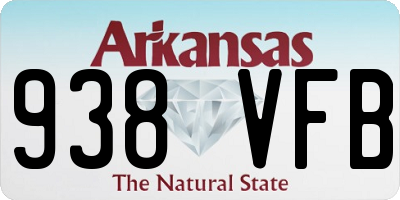 AR license plate 938VFB