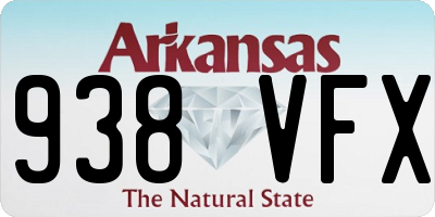AR license plate 938VFX