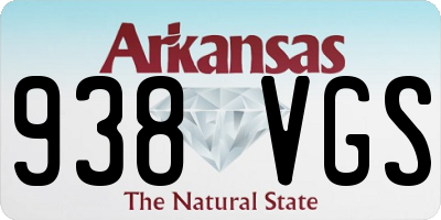 AR license plate 938VGS