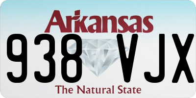 AR license plate 938VJX