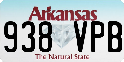 AR license plate 938VPB