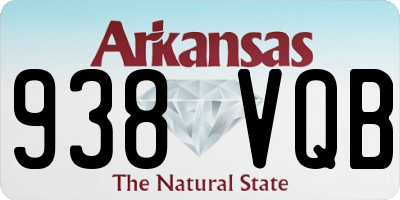 AR license plate 938VQB