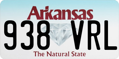 AR license plate 938VRL