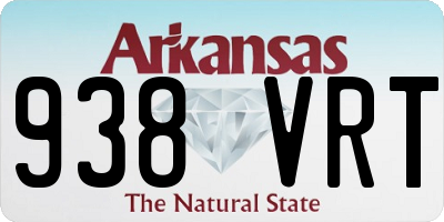 AR license plate 938VRT
