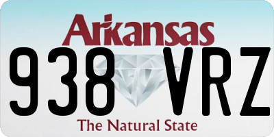 AR license plate 938VRZ