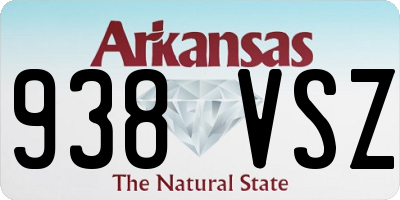 AR license plate 938VSZ