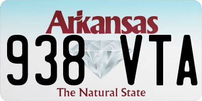 AR license plate 938VTA