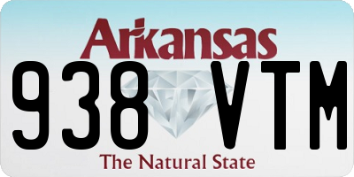 AR license plate 938VTM