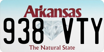 AR license plate 938VTY