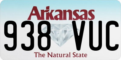 AR license plate 938VUC