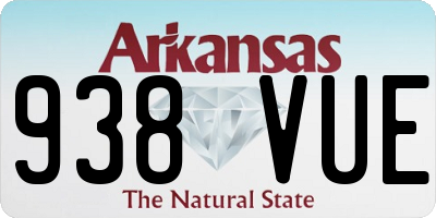 AR license plate 938VUE
