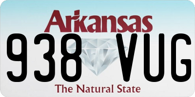 AR license plate 938VUG