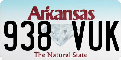 AR license plate 938VUK