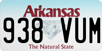 AR license plate 938VUM