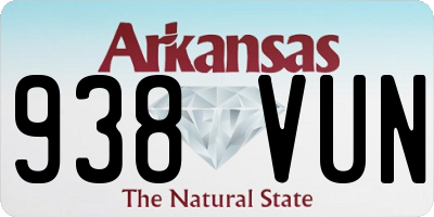 AR license plate 938VUN