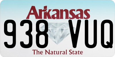 AR license plate 938VUQ