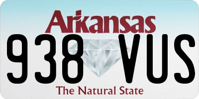 AR license plate 938VUS