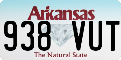 AR license plate 938VUT