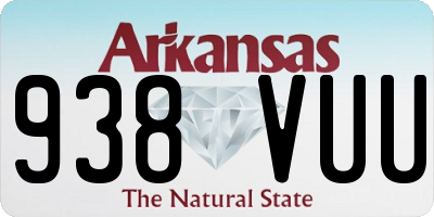 AR license plate 938VUU