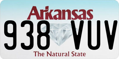 AR license plate 938VUV