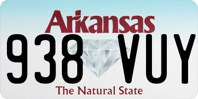 AR license plate 938VUY