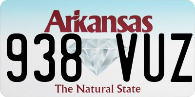 AR license plate 938VUZ