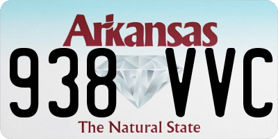 AR license plate 938VVC