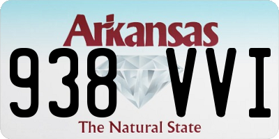 AR license plate 938VVI