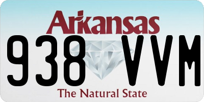 AR license plate 938VVM