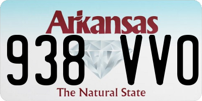 AR license plate 938VVO