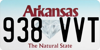 AR license plate 938VVT