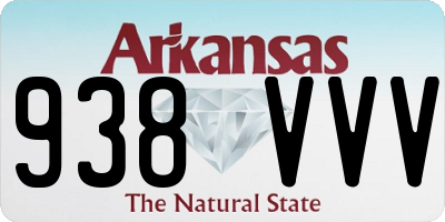 AR license plate 938VVV