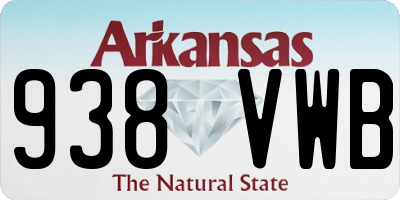 AR license plate 938VWB